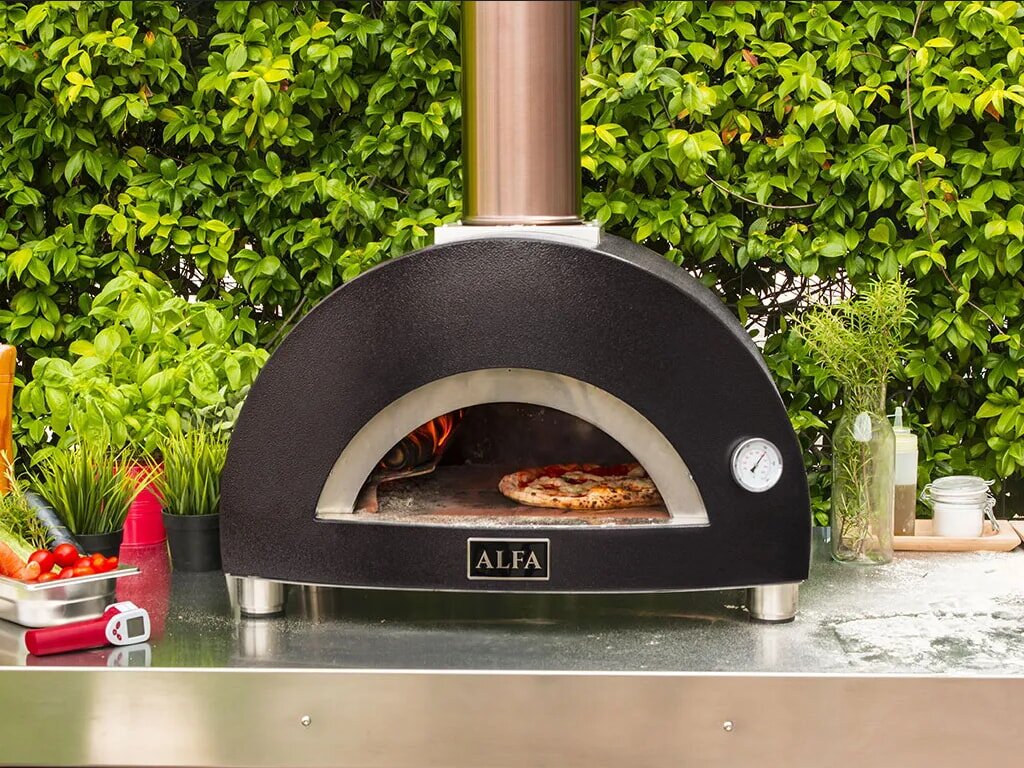 Holz Pizzaofen Alfa Forni Moderno - 1 Pizza - Grau