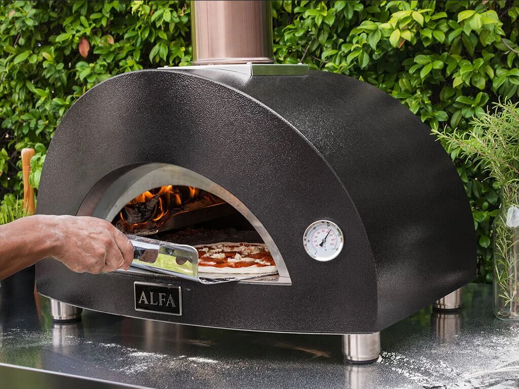 Holz Pizzaofen Alfa Forni Moderno - 1 Pizza - Grau