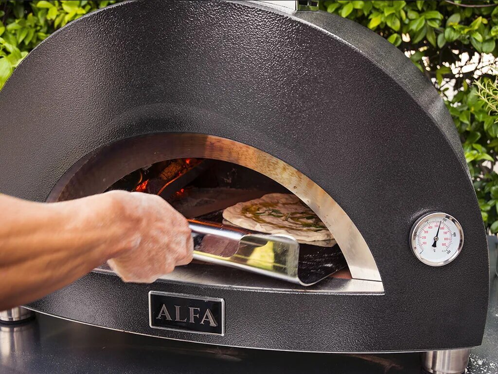 Holz Pizzaofen Alfa Forni Moderno - 1 Pizza - Grau
