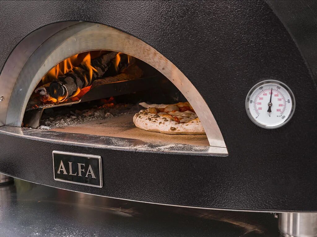 Holz Pizzaofen Alfa Forni Moderno - 1 Pizza - Grau