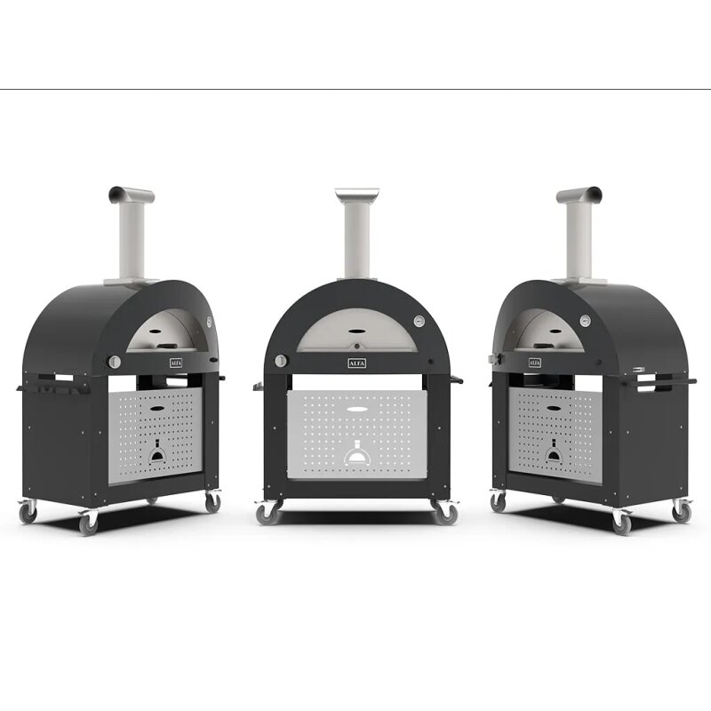 Alfa Forni - Unterbau für 3 Pizze Moderno - Schwarz