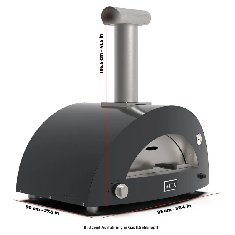 Holz Pizzaofen Alfa Forni Moderno - 2 Pizze