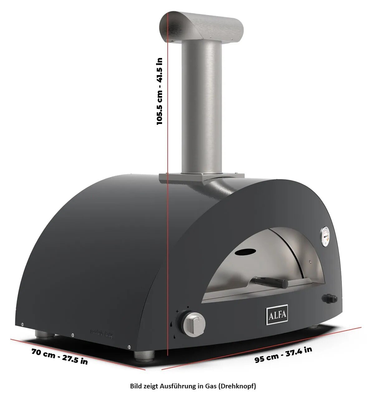 Holz Pizzaofen Alfa Forni Moderno - 2 Pizze