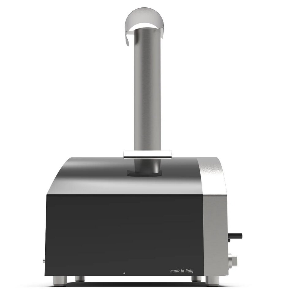 Gas/ Hybrid Pizzaofen Alfa Forni Futuro - 4 Pizze - Silberschwarz