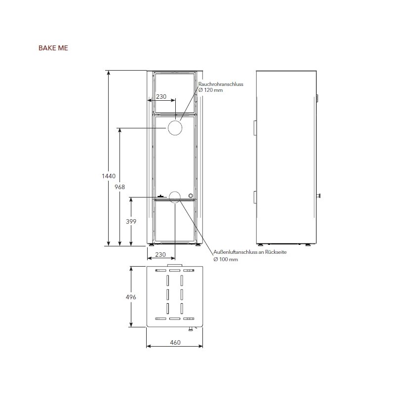 Kaminofen Lohberger - Bake Me - 7,1 kW