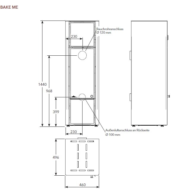 Kaminofen Lohberger - Bake Me - 7,1 kW