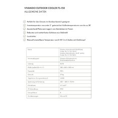 Vivandio Outdoor Kühlschrank FS-150 - 150 Liter