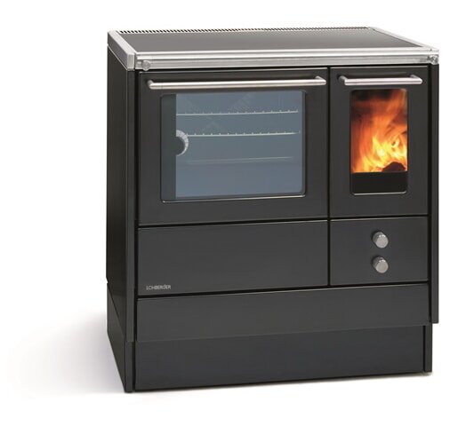 Küchenherd Lohberger Varioline - LC 80 Classic mit Sichtfenster - schwarz - 7 kW - LAGERGERÄT