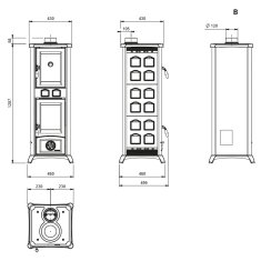 Kaminofen La Nordica Gemma Forno 5.0 - 7,3 kW