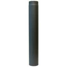 Rauchrohr Ø150 x 1000 x 2 mm ohne Drosselklappe, Farbe schwarz