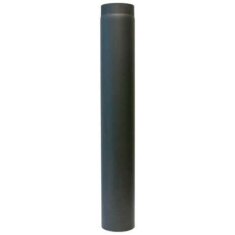 Rauchrohr Ø150 x 1000 x 2 mm ohne Drosselklappe, Farbe schwarz