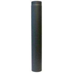 Rauchrohr Ø150 x 1000 x 2 mm ohne Drosselklappe, Farbe schwarz