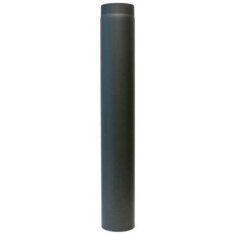 Rauchrohr Ø150 x 1000 x 2 mm ohne Drosselklappe, Farbe schwarz