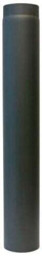 Rauchrohr Ø150 x 1000 x 2 mm ohne Drosselklappe, Farbe schwarz
