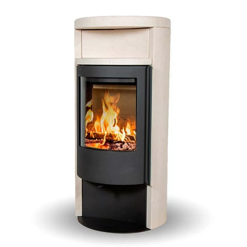 Kaminofen Jydepejsen Orion - Moca Cream Sandstein Spezial - 8 kW