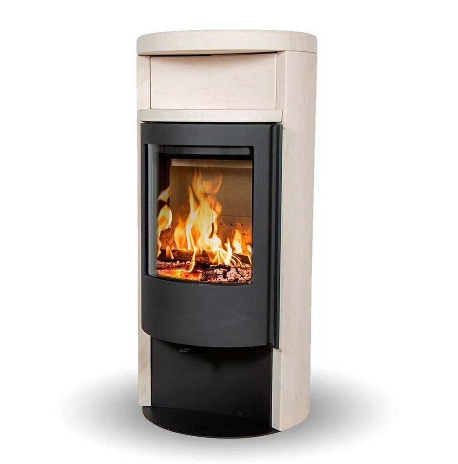 Kaminofen Jydepejsen Orion - Moca Cream Sandstein Spezial - 8 kW