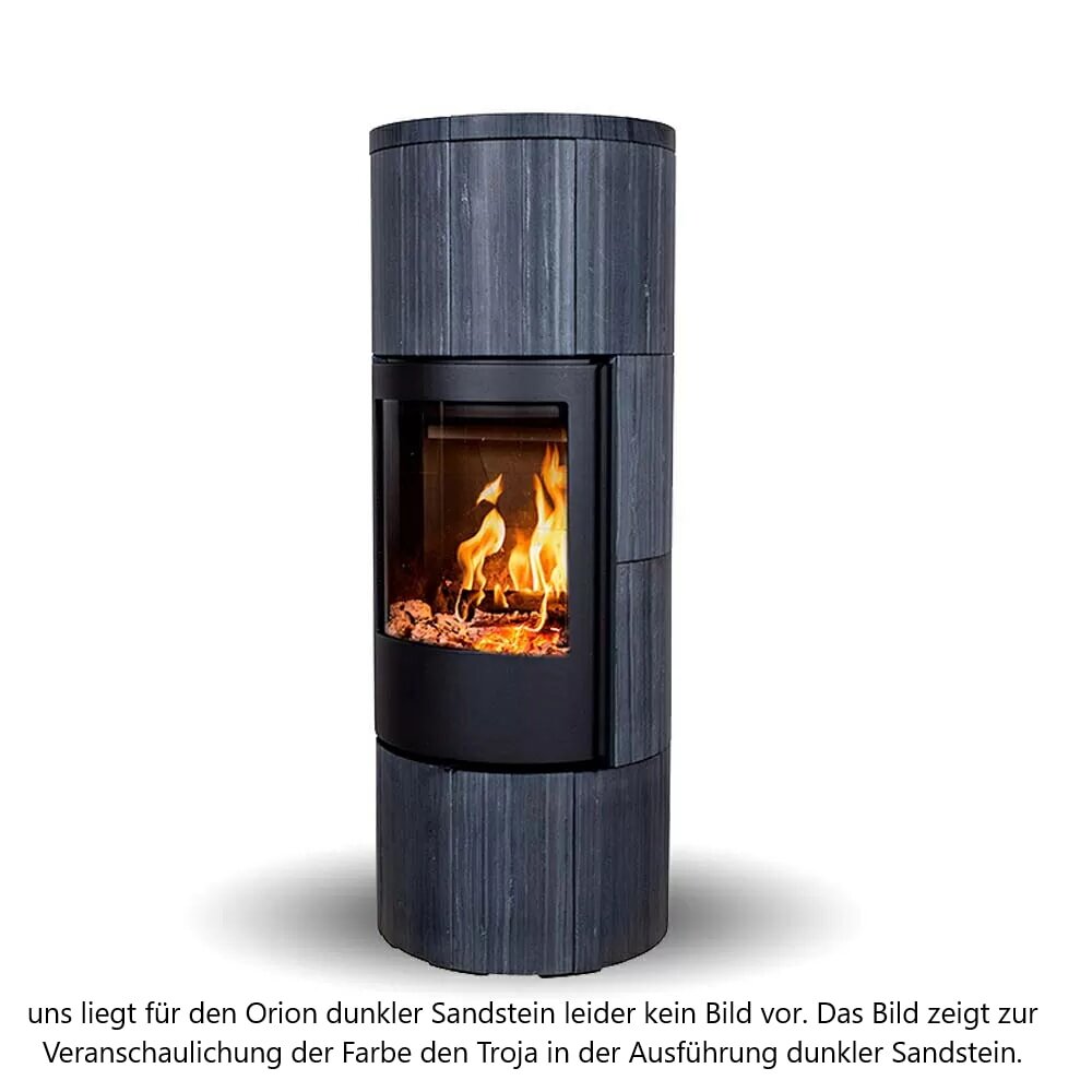 Kaminofen Jydepejsen Orion - dunkler Sandstein Spezial - 7 kW