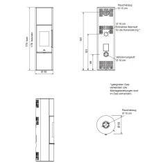 Kaminofen Edilkamin TALLY Up S Evo - 8 kW