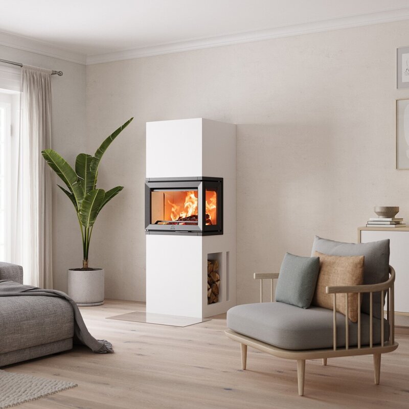 Kaminbausatz Jotul FS 520 - 7,5 kW - schwarz lackiert (BP)