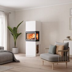 Kaminbausatz Jotul FS 520 - 7,5 kW - schwarz lackiert (BP)