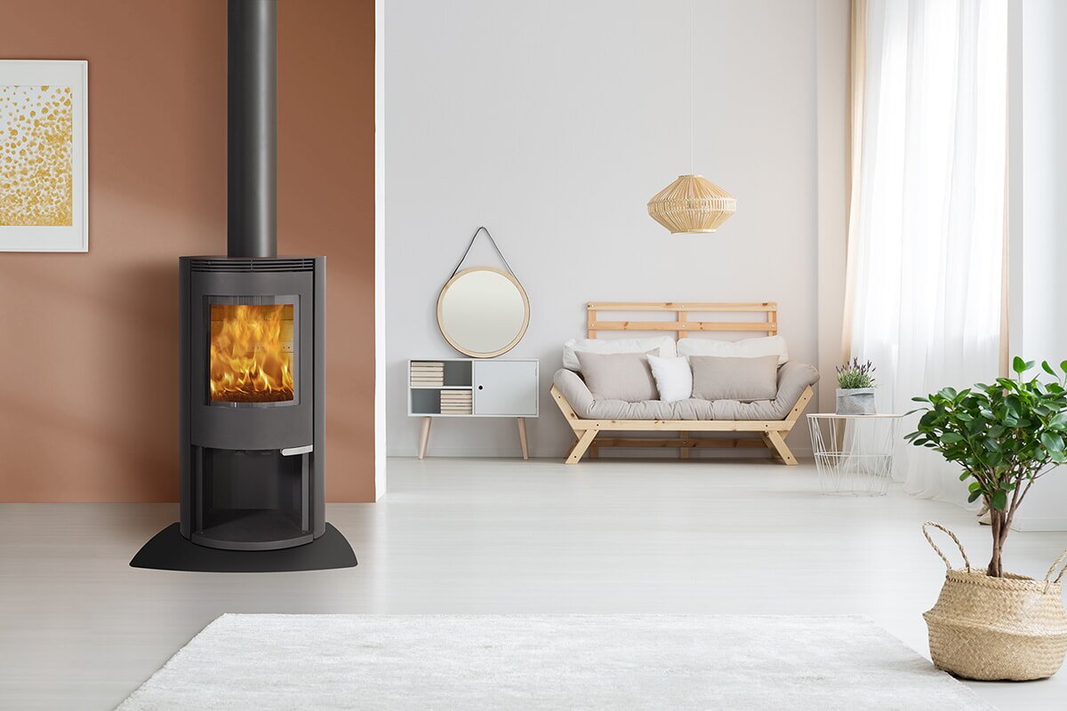 Kaminofen ILD 7 Eco AP (BP) - 5,3 kW - Schwarz