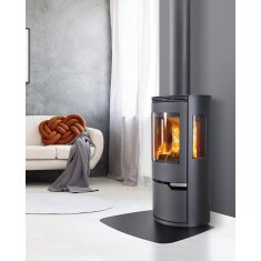 Kaminofen ILD 8 Eco AP (BP) mit Seitenfenster - 5,3 kW - Schwarz