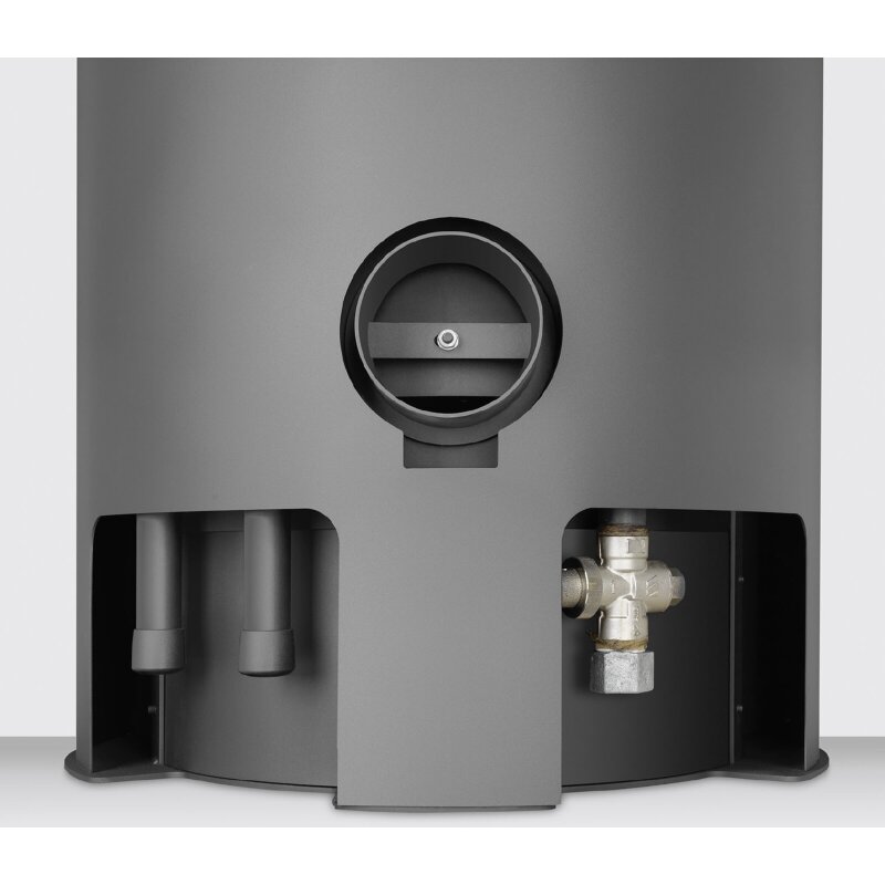 Kaminofen wassergeführt Oranier Polar Neo Aqua - 10 kW - Stahl Schwarz - Verkleidung Stahl Schwarz