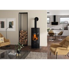 Kaminofen wassergeführt Oranier Polar Neo Aqua - 10 kW - Stahl Schwarz - Verkleidung Stahl Schwarz