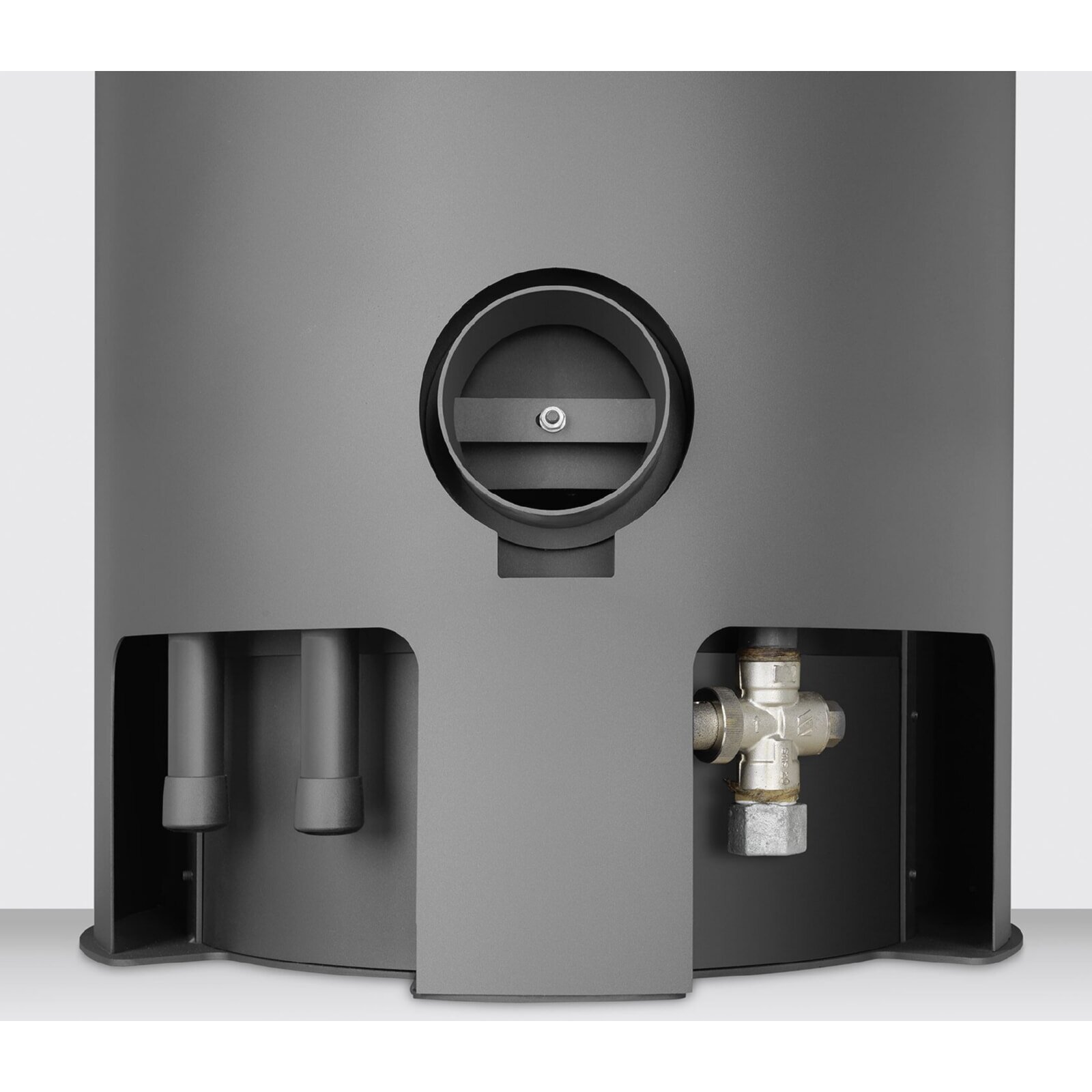 Kaminofen wassergeführt Oranier Polar Neo Aqua - 10 kW - Stahl Schwarz - Verkleidung Stahl Schwarz