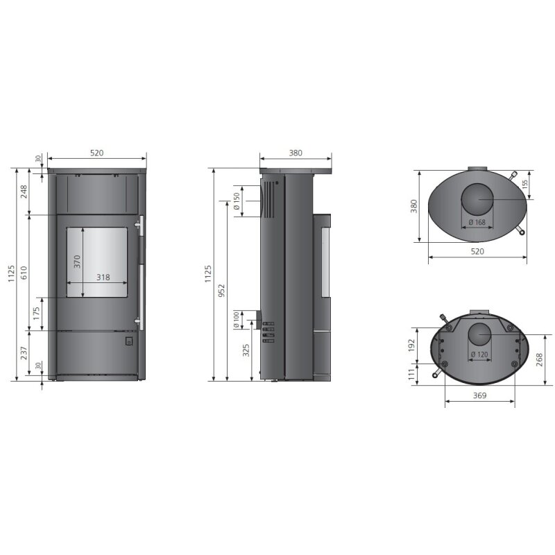 Kaminofen Oranier Polar Neo 4 - 5,5 kW