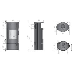 Kaminofen Oranier Polar Neo 4 - 5,5 kW