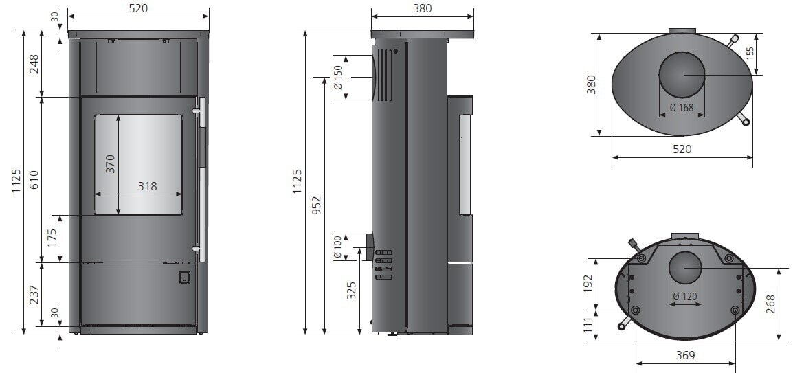 Kaminofen Oranier Polar Neo 4 - 5,5 kW