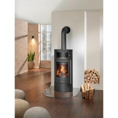 Kaminofen Oranier Polar Neo Bakery - 6,5 kW - Stahl Schwarz