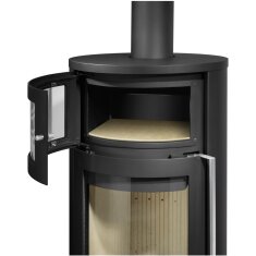 Kaminofen Oranier Polar Neo Bakery - 6,5 kW - Stahl Schwarz