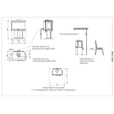 Kaminofen Gussofen Jotul F 620 P (Sockel) - 8,7 kW