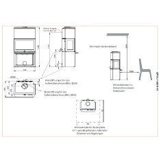 Kaminofen Gussofen Jotul F 620 B HT (Base - High Top) - 8,7 kW