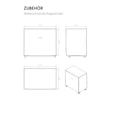 Vivandio quub - Wetterschutzhülle Doppelmodul