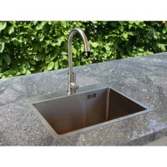 Vivandio Outdoor Spüle MA mit Kaltwasserarmatur (460 x 210 x 370 mm)