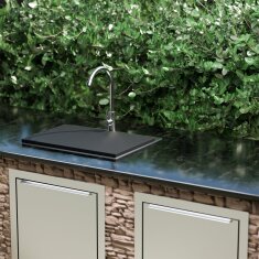 Vivandio Outdoor Spüle MA mit Kaltwasserarmatur (460 x 210 x 370 mm)