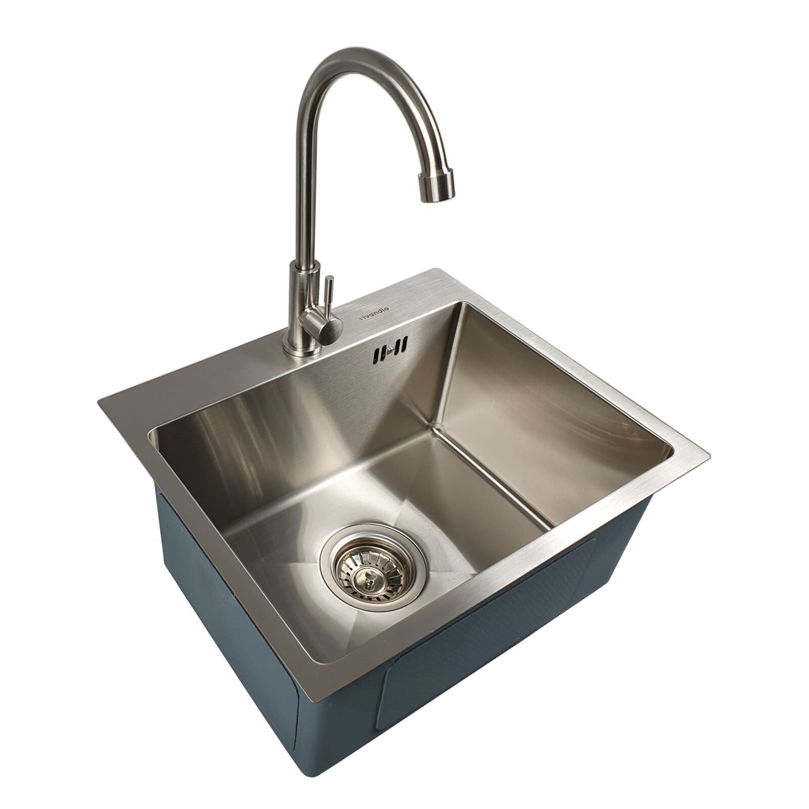 Vivandio Outdoor Spüle MA mit Kaltwasserarmatur (460 x 210 x 370 mm)