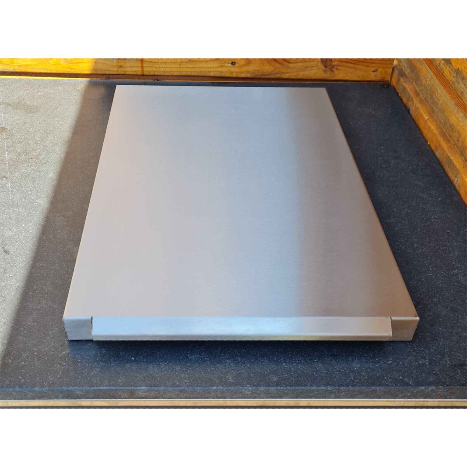 Vivandio Outdoorküche - Deckel für Induktionskochfeld, Edelstahl gebürstet