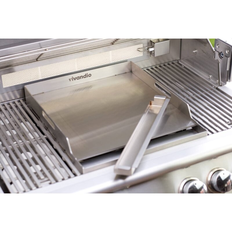 Vivandio Plancha mit herausnehmbarer Fettwanne für Fyre X