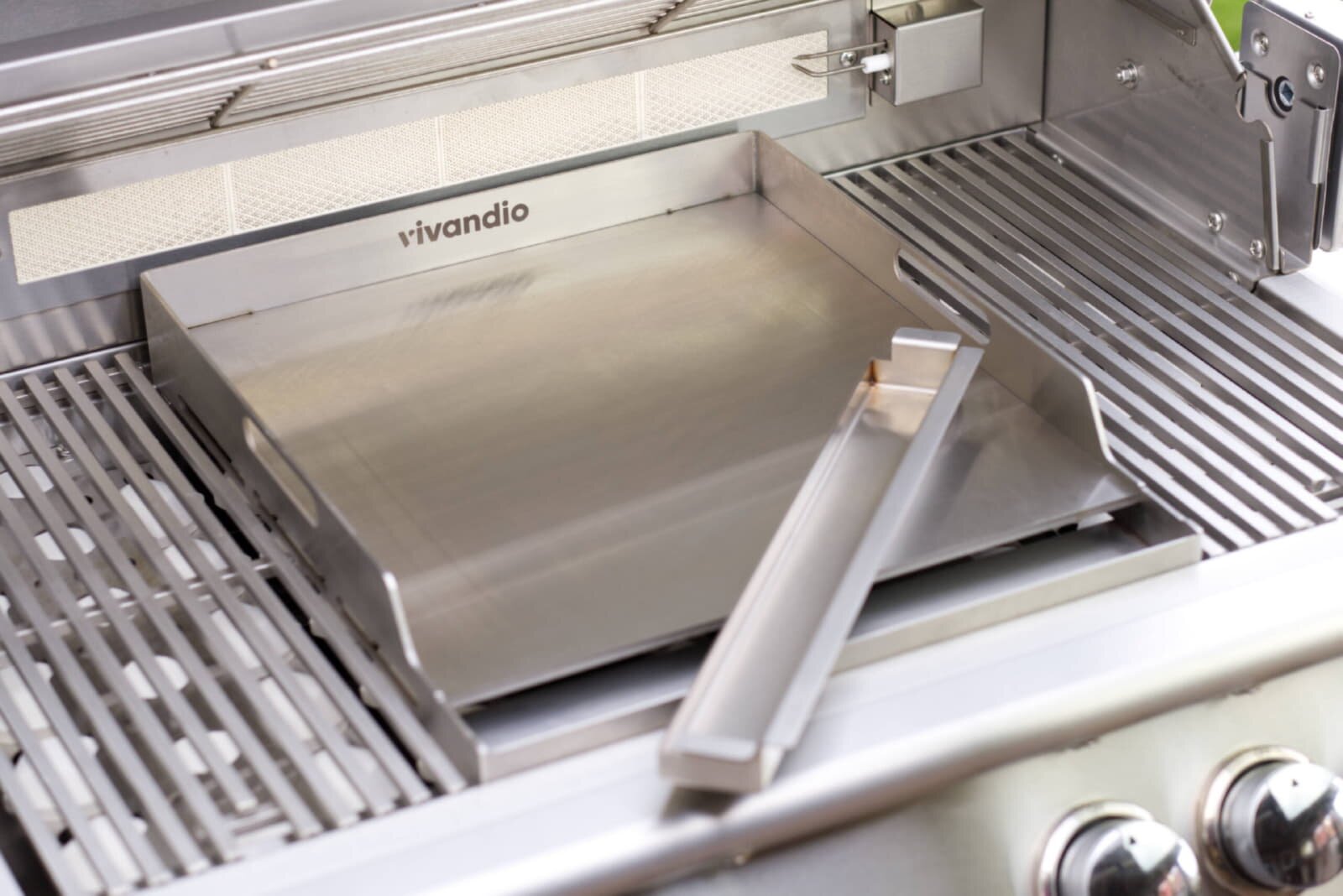Vivandio Plancha mit herausnehmbarer Fettwanne für Fyre X