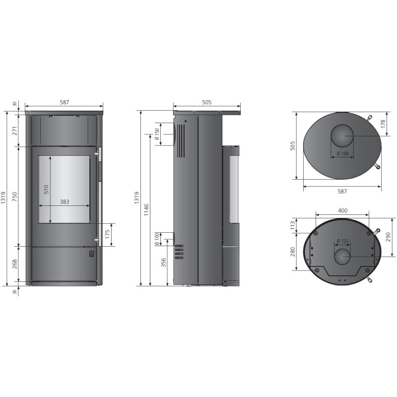 Kaminofen Oranier Polar Neo 8 - 8 kW