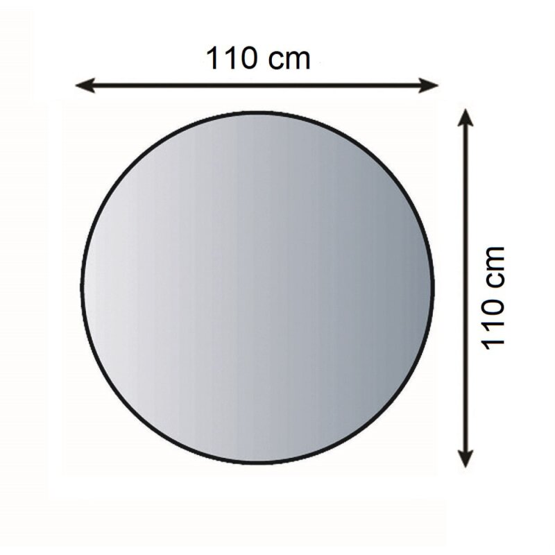 Bodenplatte Glas ESG 6mm mit Facette Kreis Ø 1100