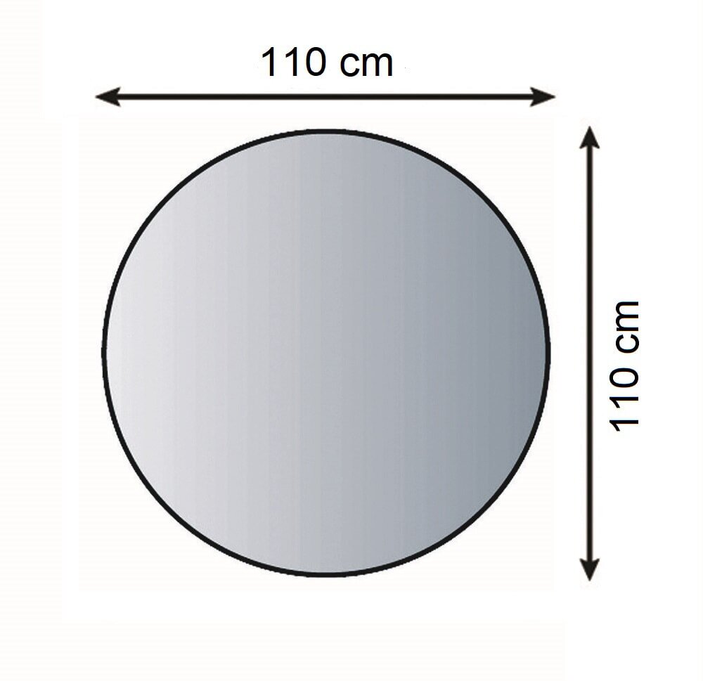 Bodenplatte Glas ESG 6mm mit Facette Kreis Ø 1100