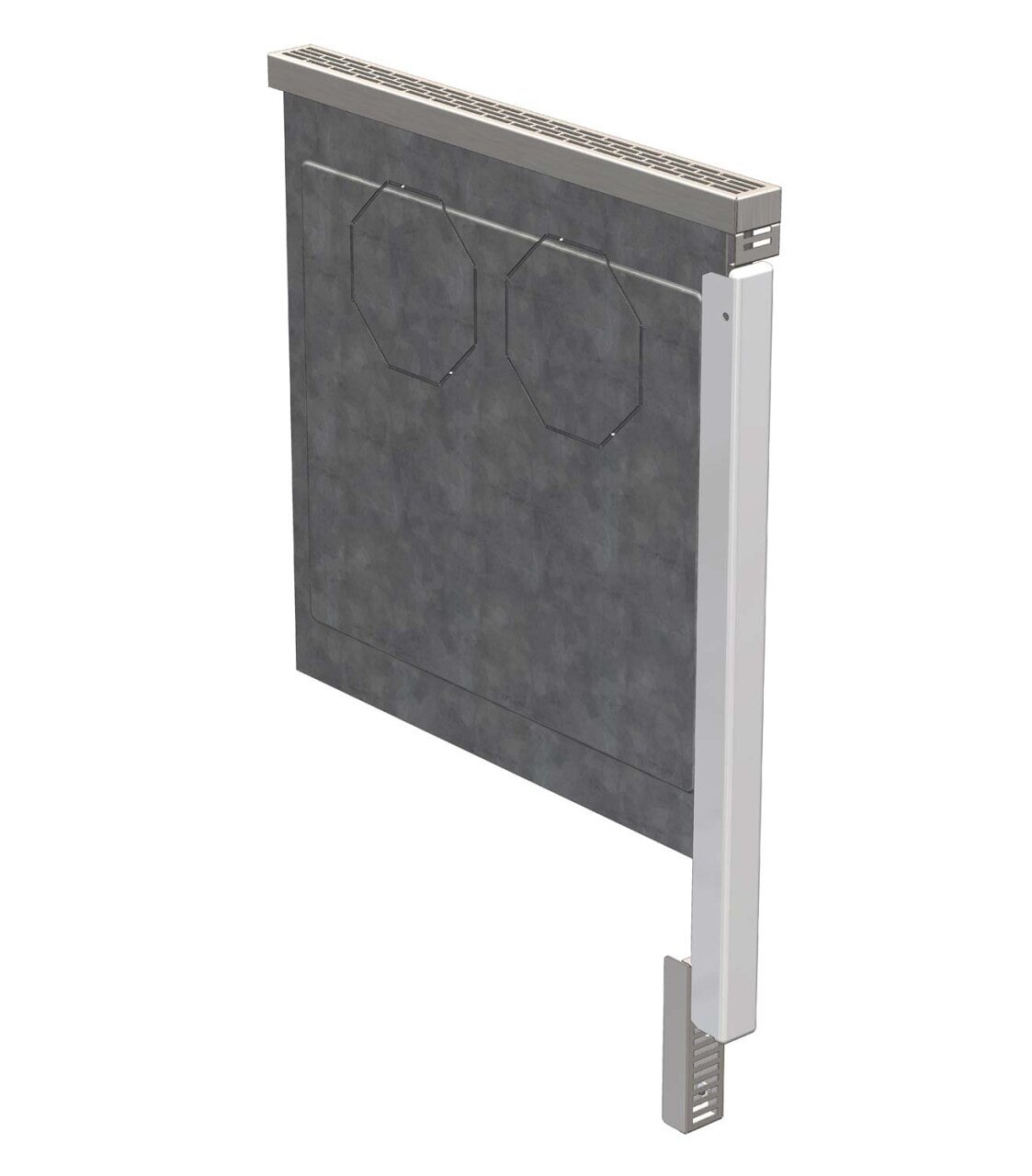 Lohberger Rega Brandschutzeinheit, 100mm - anthrazit-metallic