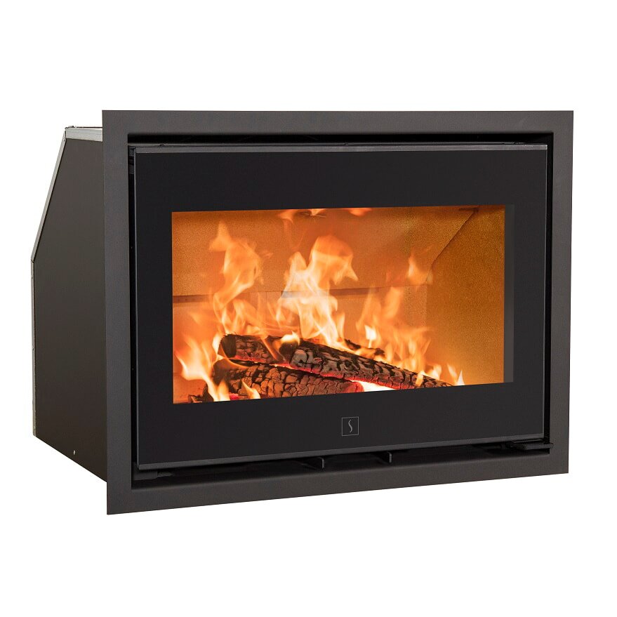 Kamineinsatz SCAN 1005 BB schwarzes Glas/ schwarze Kantenleiste 32 mm - 6 kW