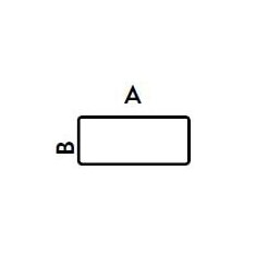 SCAN Vorlegeplatte klein aus Glas für Wandmodell -...