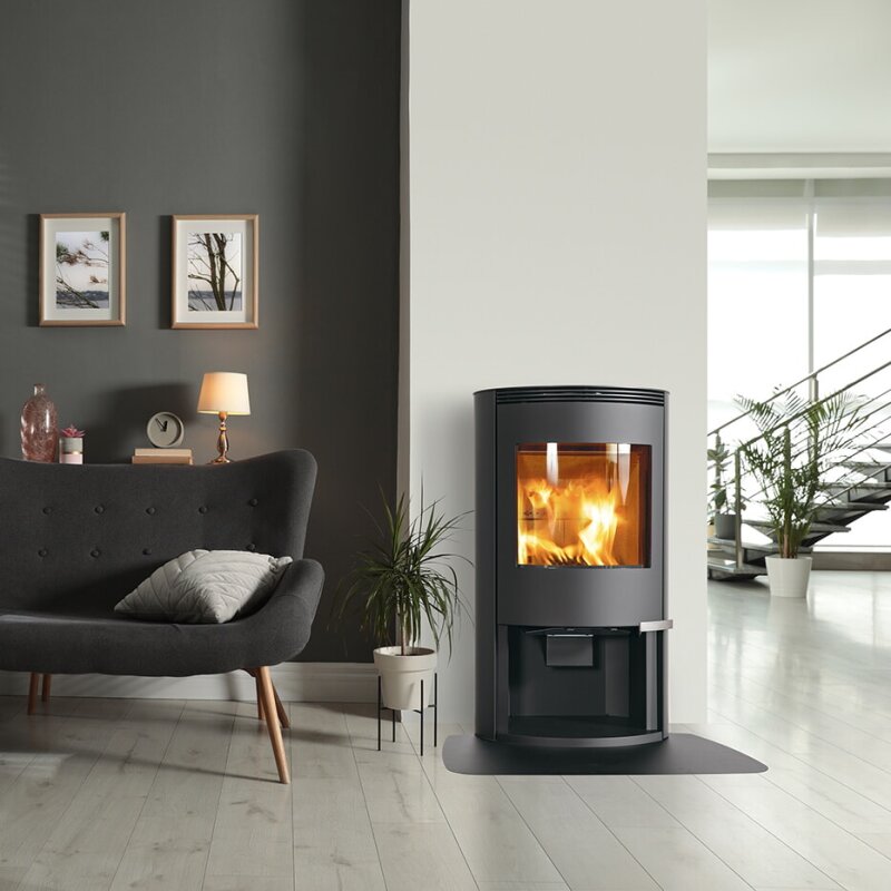 Kaminofen ILD 9 Eco AP (BP) - 6,5 kW - Schwarz